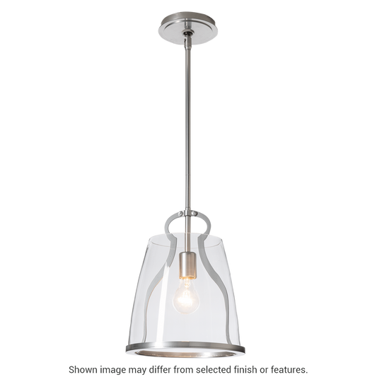 Caliper Pendant - White - Plated Smoke Glass by Hubbardton Forge