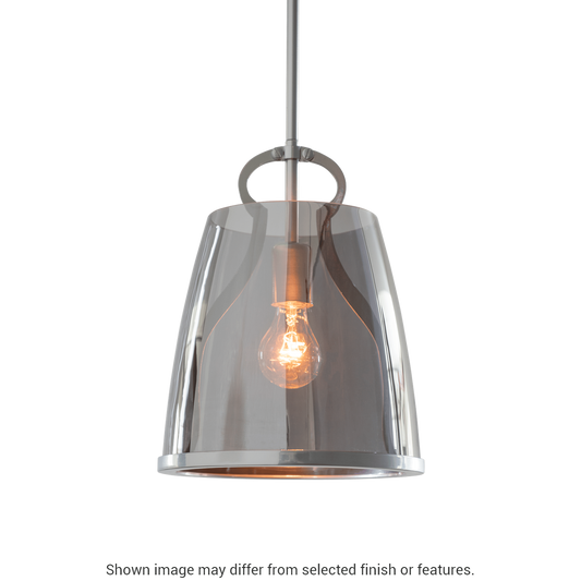 Caliper Pendant - White - Plated Smoke Glass by Hubbardton Forge