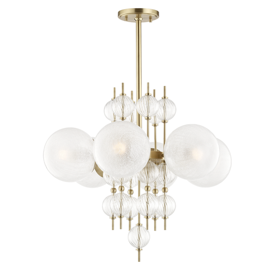 Calypso Chandelier - 6-Light - Aged Brass by Hudson Valley Lighting