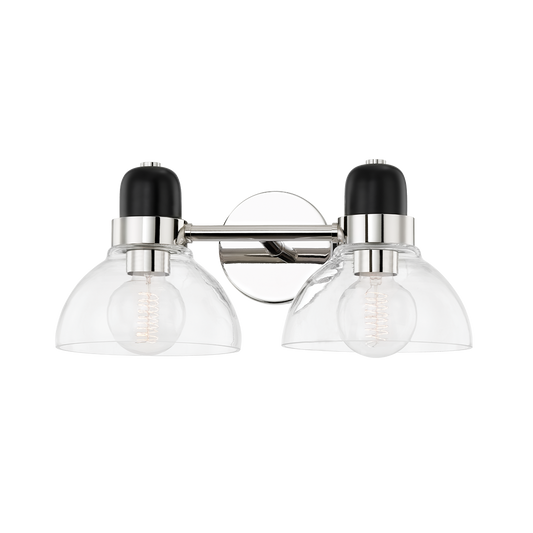Camile Vanity Light - 2-Light - Polished Nickel - Mitzi H482302-PN