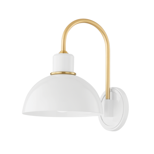 Camille Wall Sconce - 1-Light - Aged Brass - Mitzi H769101-AGB/GWH