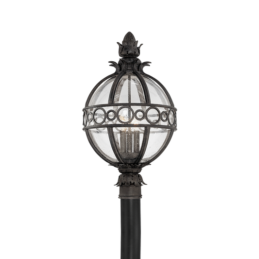 Campanile Post - 3-Light - French Iron - Troy Lighting P5006-FRN