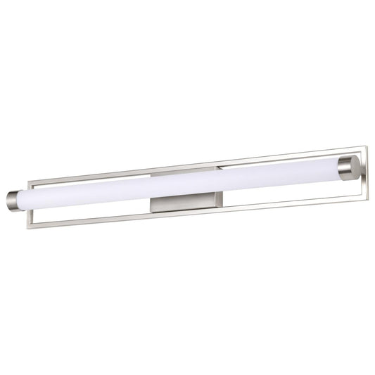 Canal Large Vanity - LED - Brushed Nickel Finish - White Acrylic Lens - Satco 62-1543