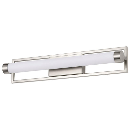 Canal Medium Vanity - LED - Brushed Nickel Finish - White Acrylic Lens - Satco 62-1542
