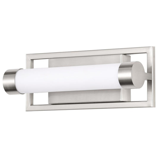 Canal Small Vanity - LED - Brushed Nickel Finish - White Acrylic Lens - Satco 62-1541