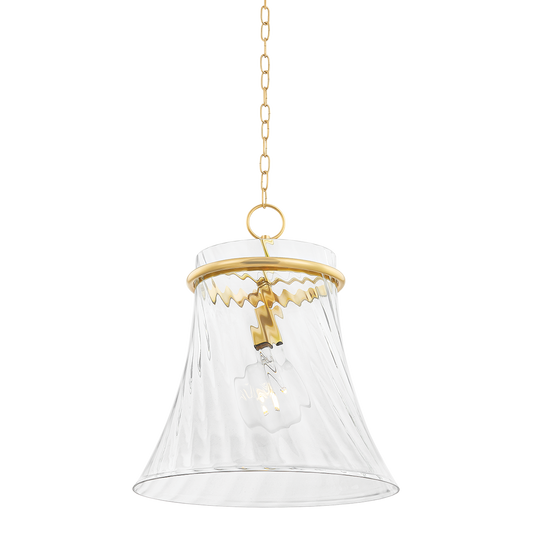 Cantana Large Pendant - 1-Light - Aged Brass - Mitzi H824701L-AGB