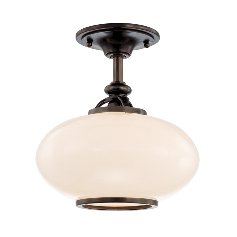 Canton Medium Semi Flush - Old Bronze by Hudson Valley Lighting
