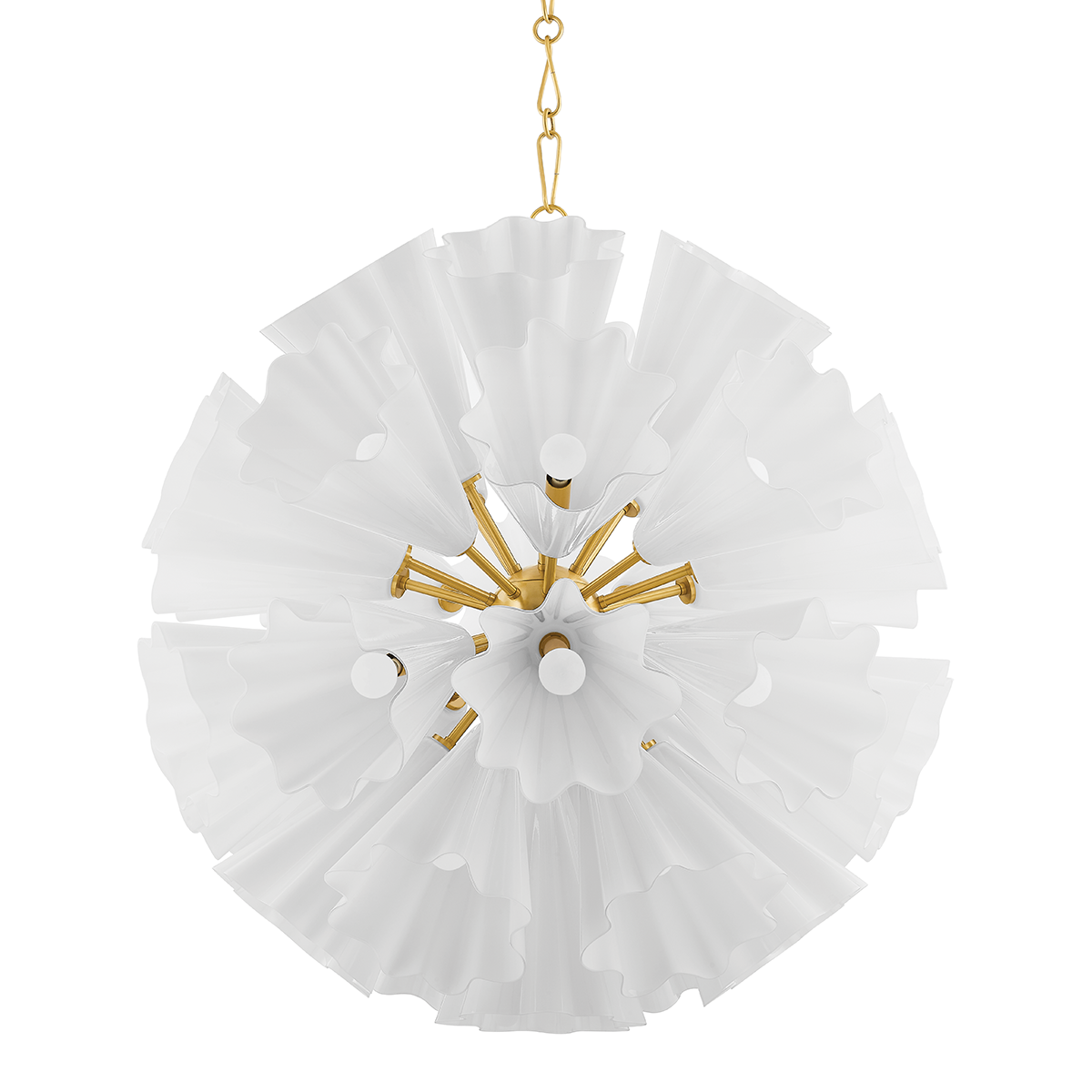 Capri Chandelier - 33-Light - Aged Brass by Hudson Valley Lighting
