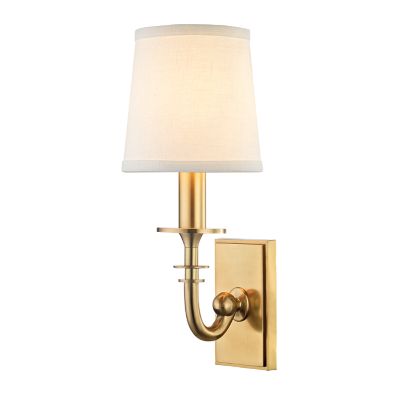 Carroll Wall Sconce - Aged Brass by Hudson Valley Lighting