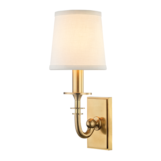 Carroll Wall Sconce - Aged Brass by Hudson Valley Lighting