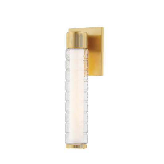Castor Bath Sconce - 1-Light - Aged Brass by Hudson Valley Lighting