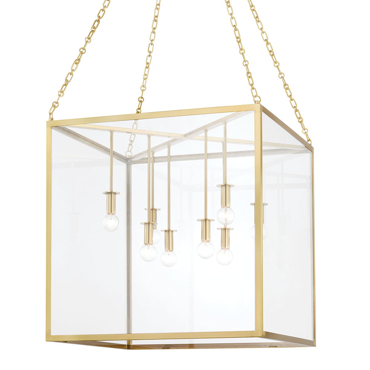 Catskill Large Lantern - Aged Brass by Hudson Valley Lighting