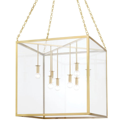 Catskill Large Lantern - Aged Brass by Hudson Valley Lighting