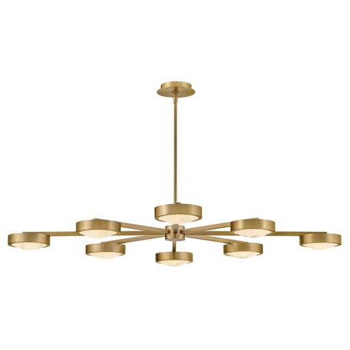 Cava Large Convertible Semi Flush Mount - Lacquered Brass by Fredrick Ramond
