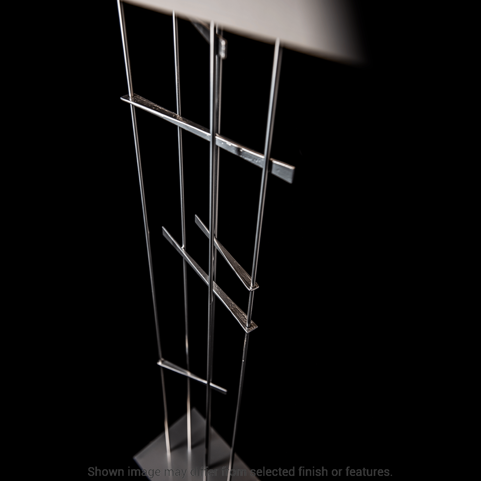 Cavaletti Floor Lamp - White - Natural Anna Shade by Hubbardton Forge