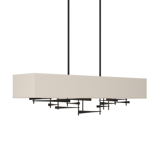 Cavaletti Pendant - Black - Flax Shade by Hubbardton Forge
