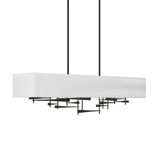 Cavaletti Pendant - Black - Natural Anna Shade by Hubbardton Forge