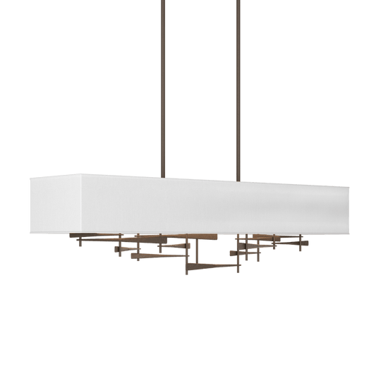 Cavaletti Pendant - Bronze - Natural Anna Shade by Hubbardton Forge