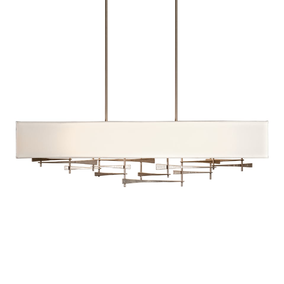 Cavaletti Pendant - Dark Smoke - Flax Shade by Hubbardton Forge