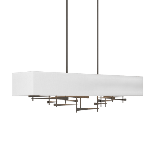 Cavaletti Pendant - Dark Smoke - Natural Anna Shade by Hubbardton Forge
