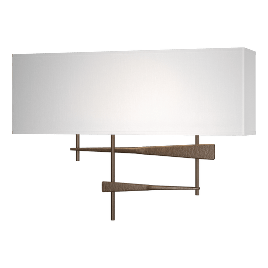 Cavaletti Sconce - Bronze - Natural Anna Shade by Hubbardton Forge