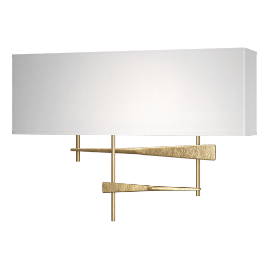 Cavaletti Sconce - Modern Brass - Natural Anna Shade by Hubbardton Forge