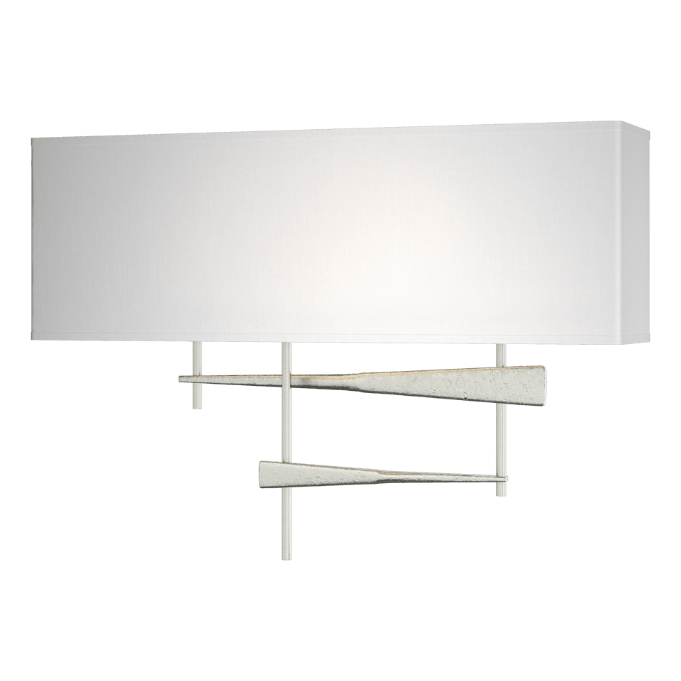 Cavaletti Sconce - Sterling - Natural Anna Shade by Hubbardton Forge