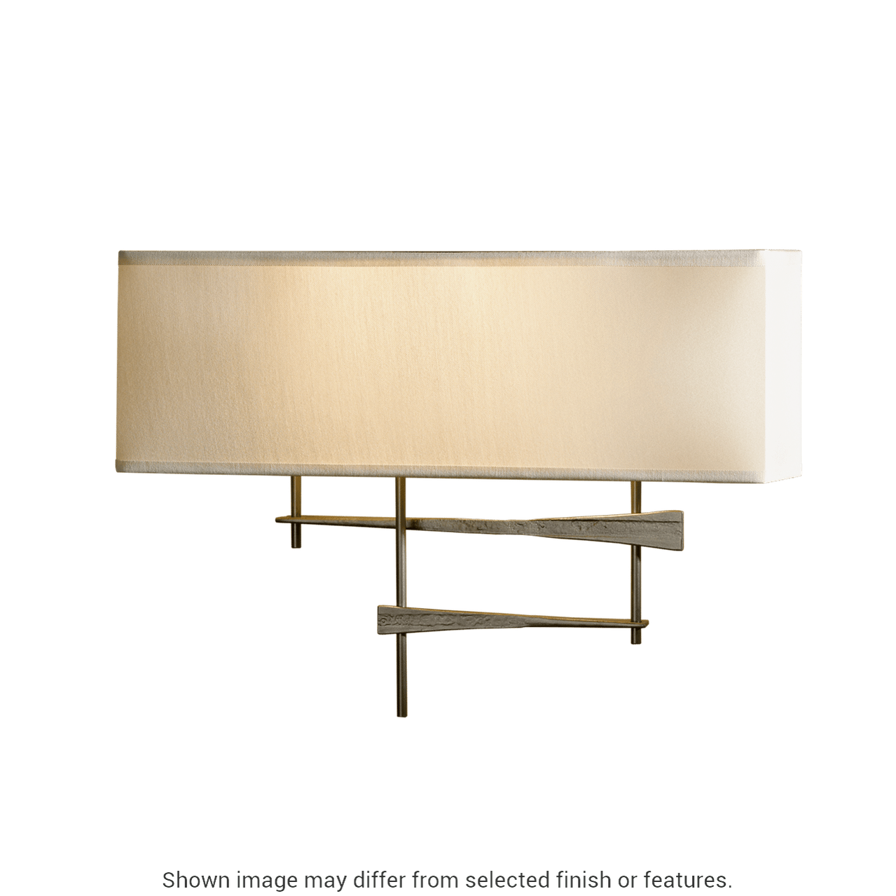 Cavaletti Sconce - White - Natural Anna Shade by Hubbardton Forge