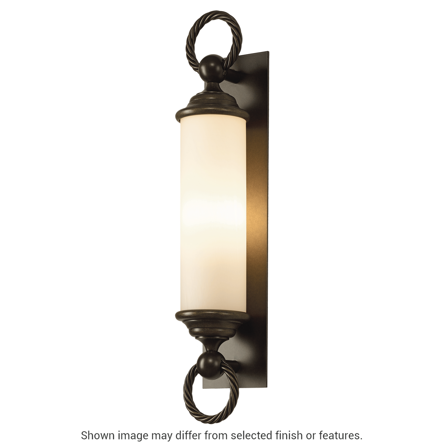 Cavo Large Outdoor Wall Sconce - White - Opal Glass by Hubbardton Forge