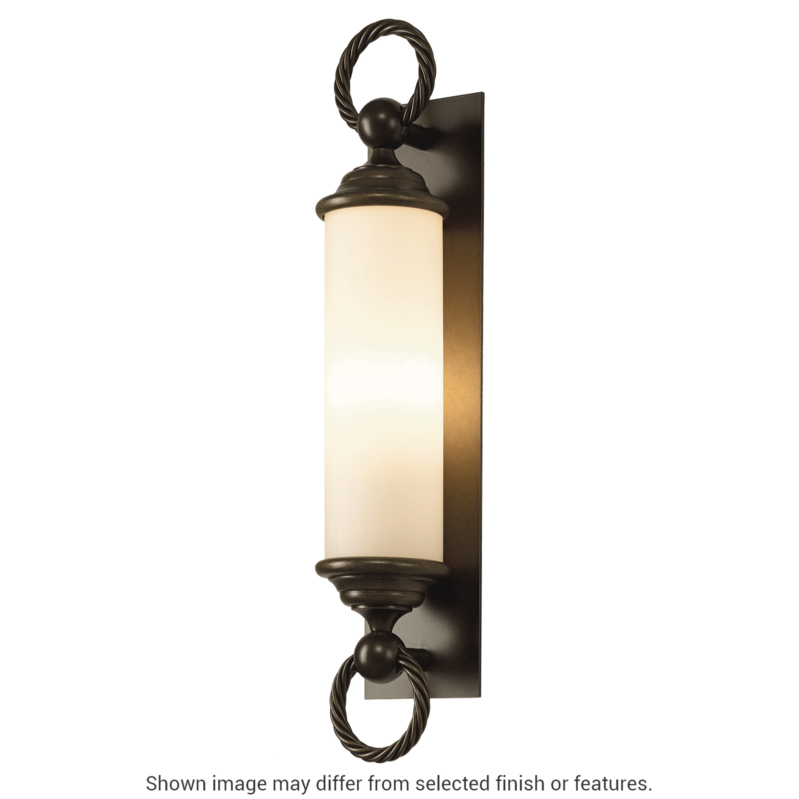Cavo Large Outdoor Wall Sconce - White - Opal Glass by Hubbardton Forge