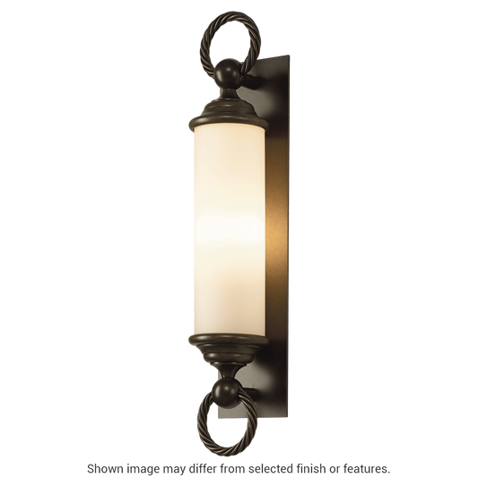 Cavo Large Outdoor Wall Sconce - White - Opal Glass by Hubbardton Forge