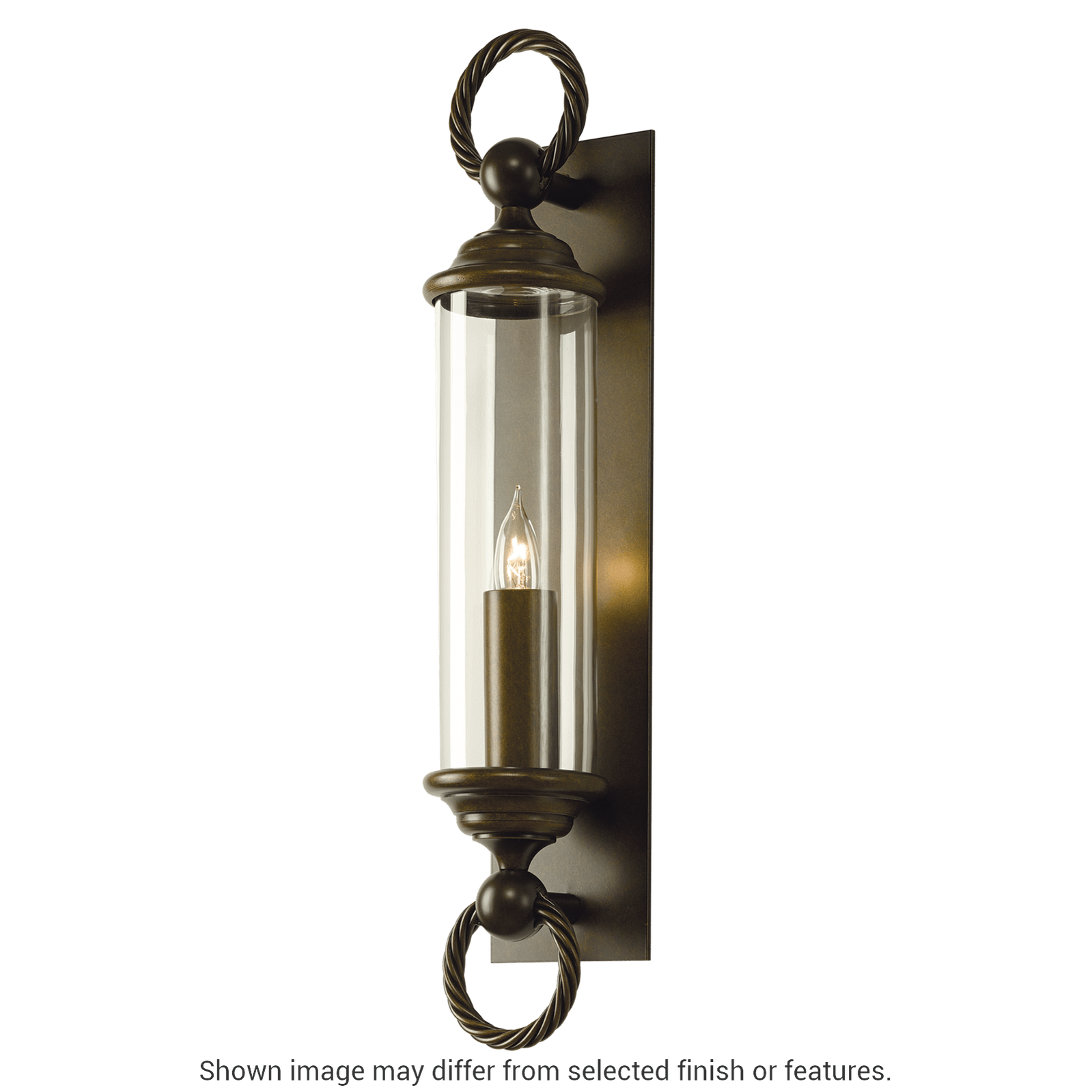 Cavo Large Outdoor Wall Sconce - White - Opal Glass by Hubbardton Forge