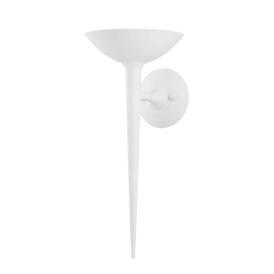 Cecilia Wall Sconce - 1-Light - Gesso White - Troy Lighting B2601-GSW