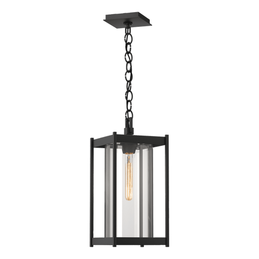 Cela Large Outdoor Lantern - Coastal Black - Clear Glass by Hubbardton Forge