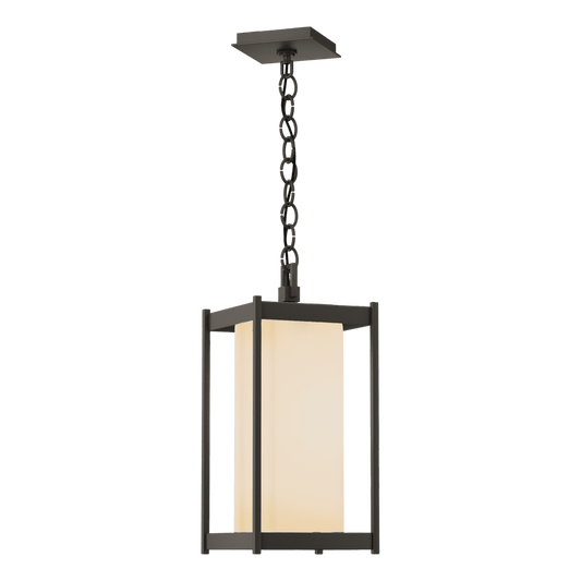 Cela Large Outdoor Lantern - Coastal Dark Smoke - Opal Glass by Hubbardton Forge