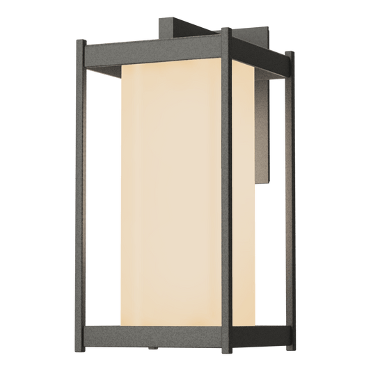 Cela Large Outdoor Sconce - Natural Iron - Opal Glass by Hubbardton Forge