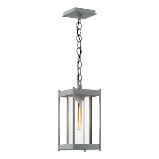 Cela Medium Outdoor Lantern - Coastal Burnished Steel - Clear Glass by Hubbardton Forge