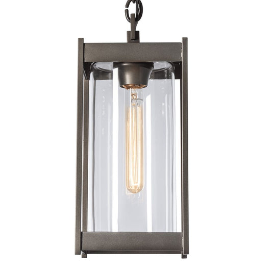 Cela Medium Outdoor Lantern - Coastal Dark Smoke - Clear Glass by Hubbardton Forge