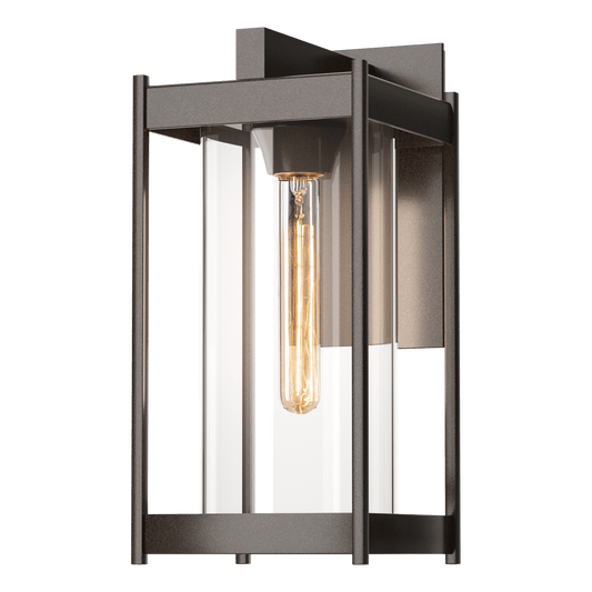 Cela Medium Outdoor Sconce - Coastal Bronze - Clear Glass by Hubbardton Forge