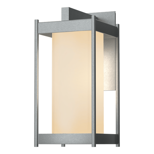 Cela Medium Outdoor Sconce - Coastal Burnished Steel - Opal Glass by Hubbardton Forge