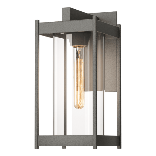 Cela Medium Outdoor Sconce - Natural Iron - Clear Glass by Hubbardton Forge