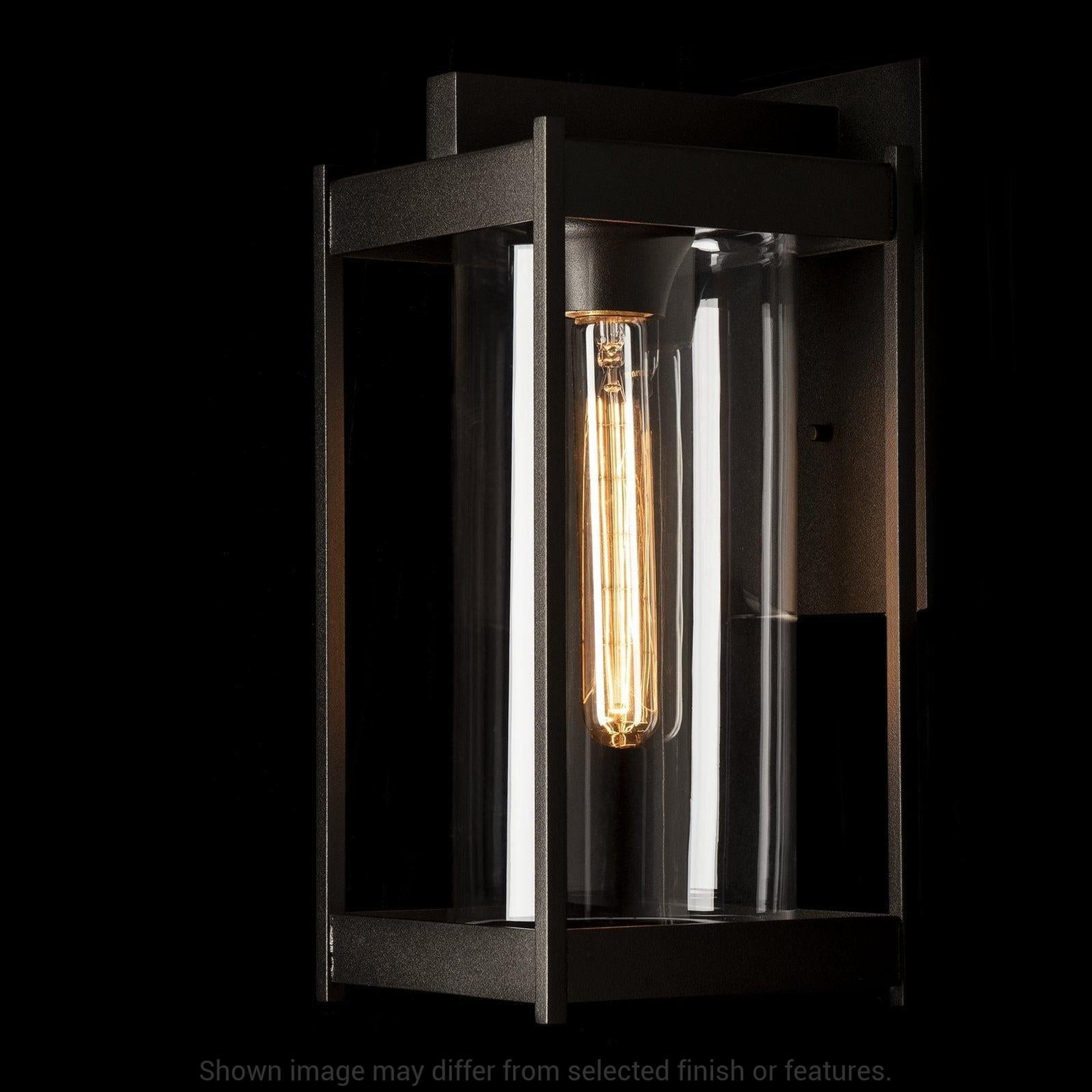 Cela Medium Outdoor Sconce - White - Clear Glass by Hubbardton Forge