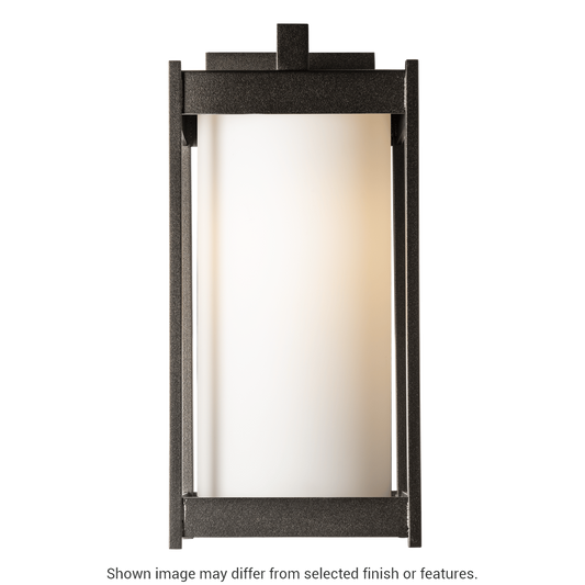 Cela Medium Outdoor Sconce - White - Opal Glass by Hubbardton Forge