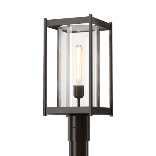 Cela Outdoor Post Light - Coastal Bronze - Clear Glass by Hubbardton Forge
