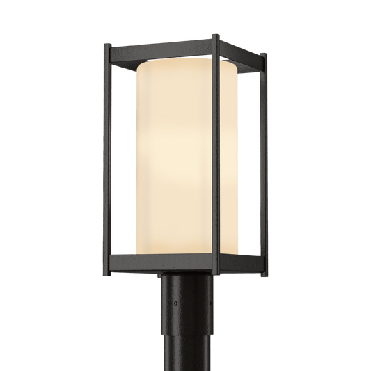 Cela Outdoor Post Light - Oil Rubbed Bronze - Opal Glass by Hubbardton Forge