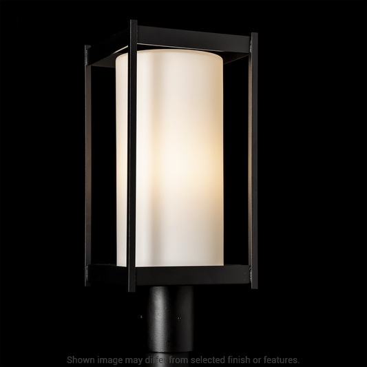 Cela Outdoor Post Light - White - Opal Glass by Hubbardton Forge