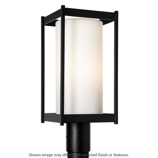 Cela Outdoor Post Light - White - Opal Glass by Hubbardton Forge