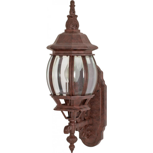 Central Park - 1 Light 20" Wall Lantern with Clear Beveled Glass - Old Bronze Finish - Satco 60-886