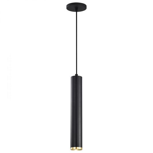 Century - 12 Watt - 16" - LED Pendant - Matte Black and Brushed Brass Finish - Satco 62-818