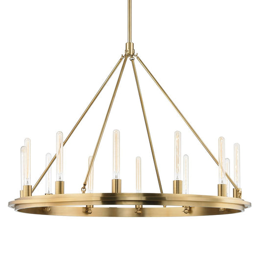 Chambers 12-Light Chandelier - Aged Brass by Hudson Valley Lighting